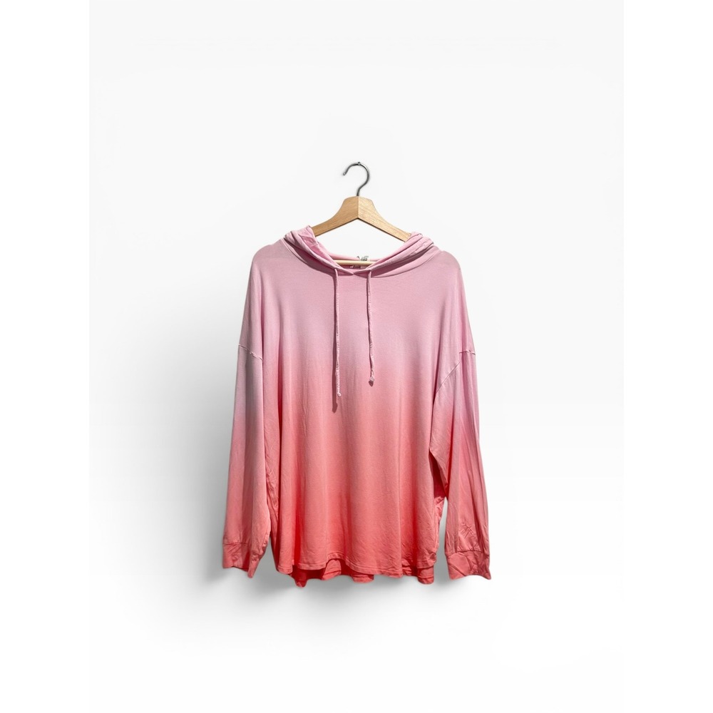 NWT Victorias Secret Pink Ombre Gradient Lightweight Pullover Hoodie XL